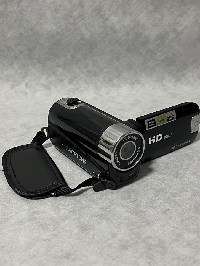 Juststone Black Digital Zoom Vlogging Camera Video Recorder For YouTube - Image 3