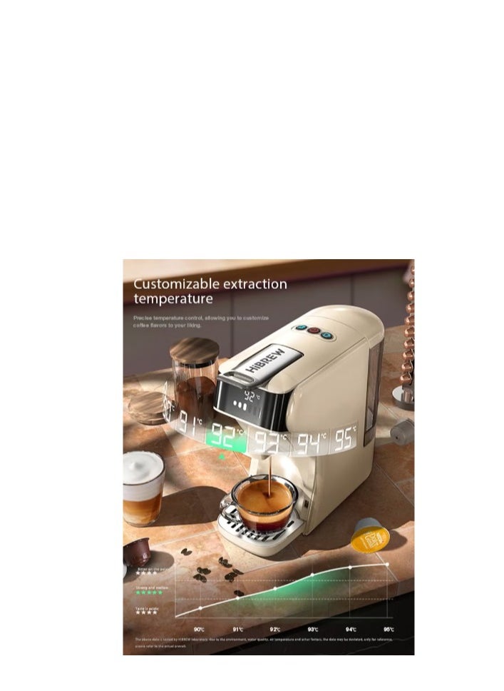 هيبرو - HiBREW 6in1 كبسولة ماكينة صنع القهوة الساخنة / الباردة متعددة إسبريسو كافيتيرا كابتشينو صانع القهوة دولتشي غوستو مسحوق نسبريسو H1B - Image 1