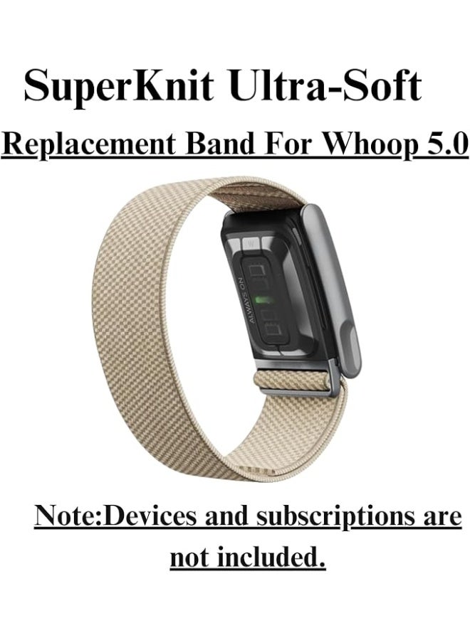 SPECTON SuperKnit Band Strap for WHOOP 5.0/MG, One, Peak, Life Devices – ECG Compatible Ultra-Soft, Adjustable & Stylish Band with U-Shape Silver Connector - Image 5