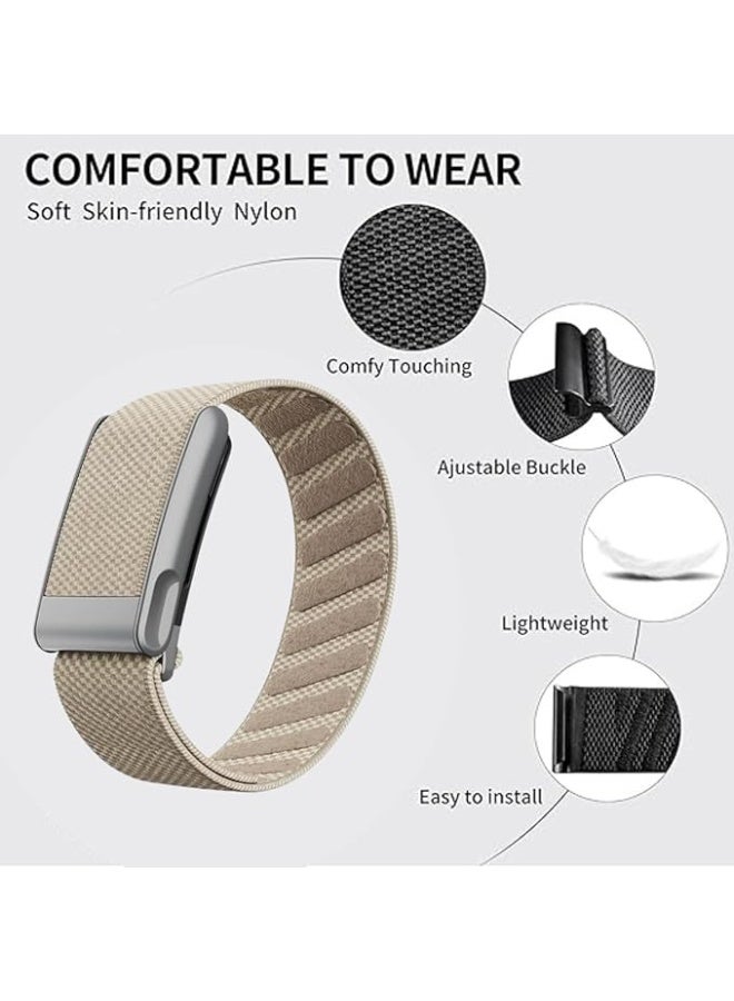 SPECTON SuperKnit Band Strap for WHOOP 5.0/MG, One, Peak, Life Devices – ECG Compatible Ultra-Soft, Adjustable & Stylish Band with U-Shape Silver Connector - Image 3