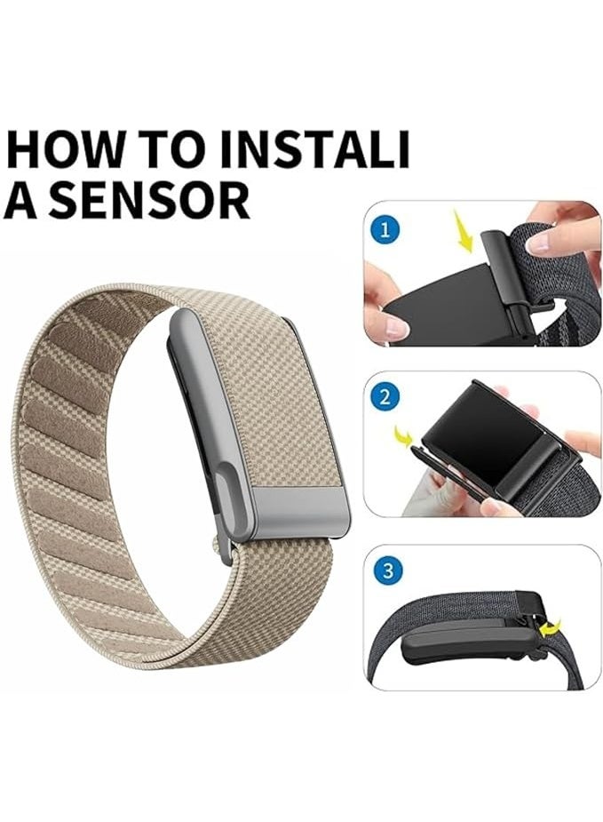 SPECTON SuperKnit Band Strap for WHOOP 5.0/MG, One, Peak, Life Devices – ECG Compatible Ultra-Soft, Adjustable & Stylish Band with U-Shape Silver Connector - Image 4