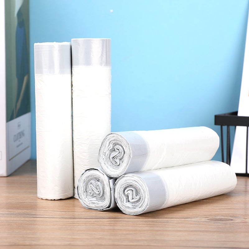 Factory Disposable Bag Broken Garbage Bag Drawstring White Thick Household Spot A Generation Of Hair - Image 1