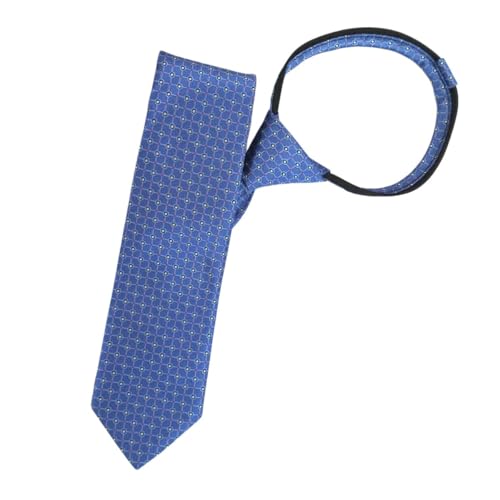 LEONARDI Men’s Formal Zipper tie | Handmade | Microfiber | Standard Size | Premium fabric | Superior Zip | Packaging - Folder | Colour - Navy Blue (Set of 1) - Image 2