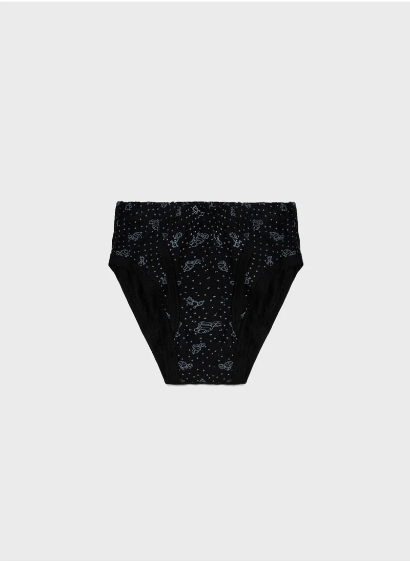 Pinata Pack Of 3 Printed Girls Briefs