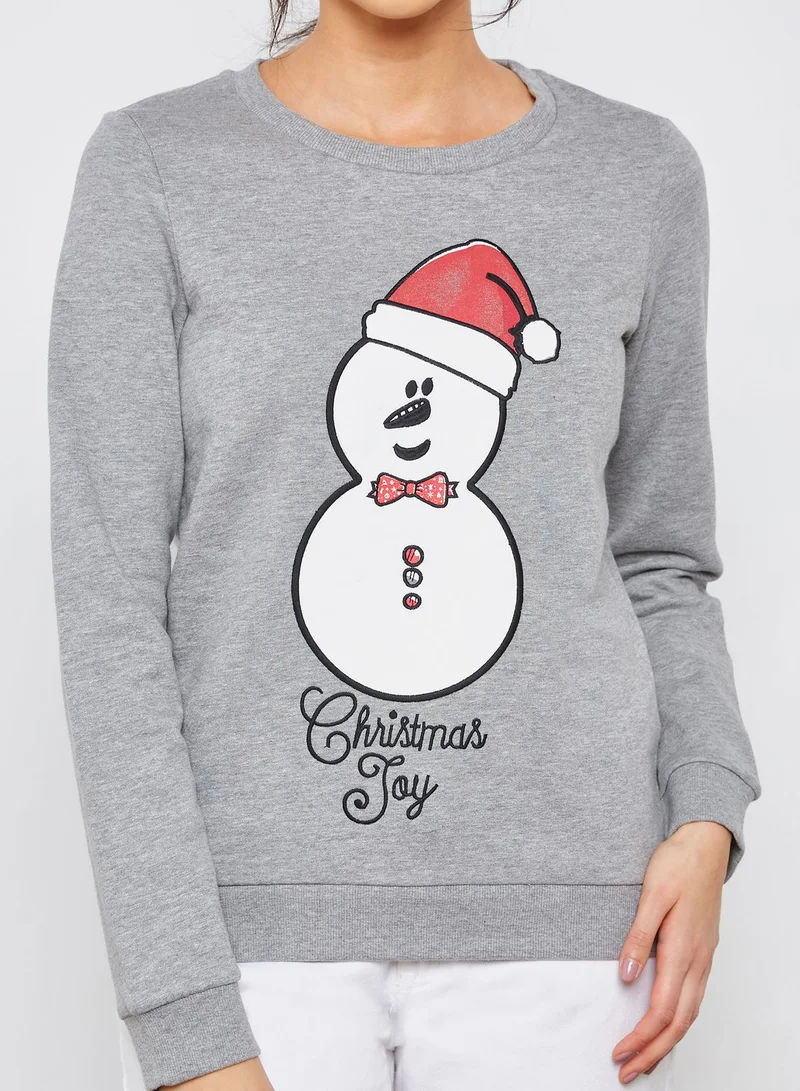 VERO MODA Snowman Sweatshirt