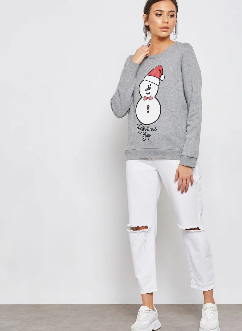 VERO MODA Snowman Sweatshirt