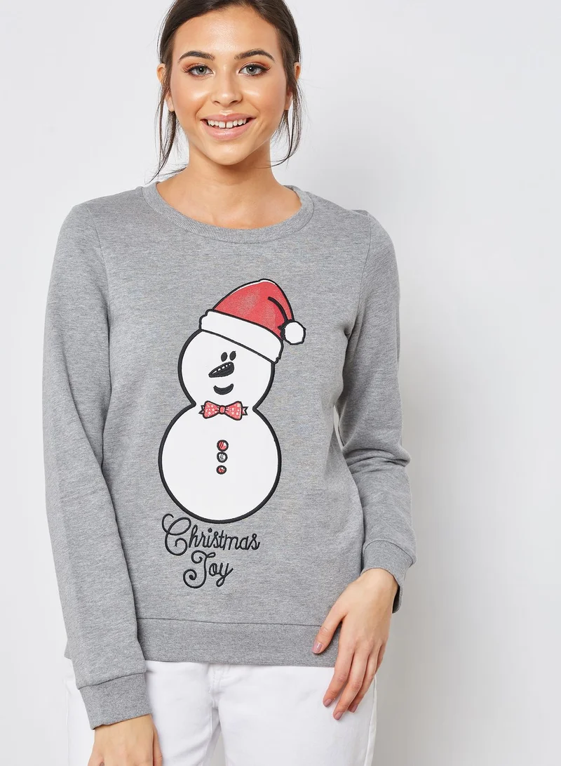VERO MODA Snowman Sweatshirt