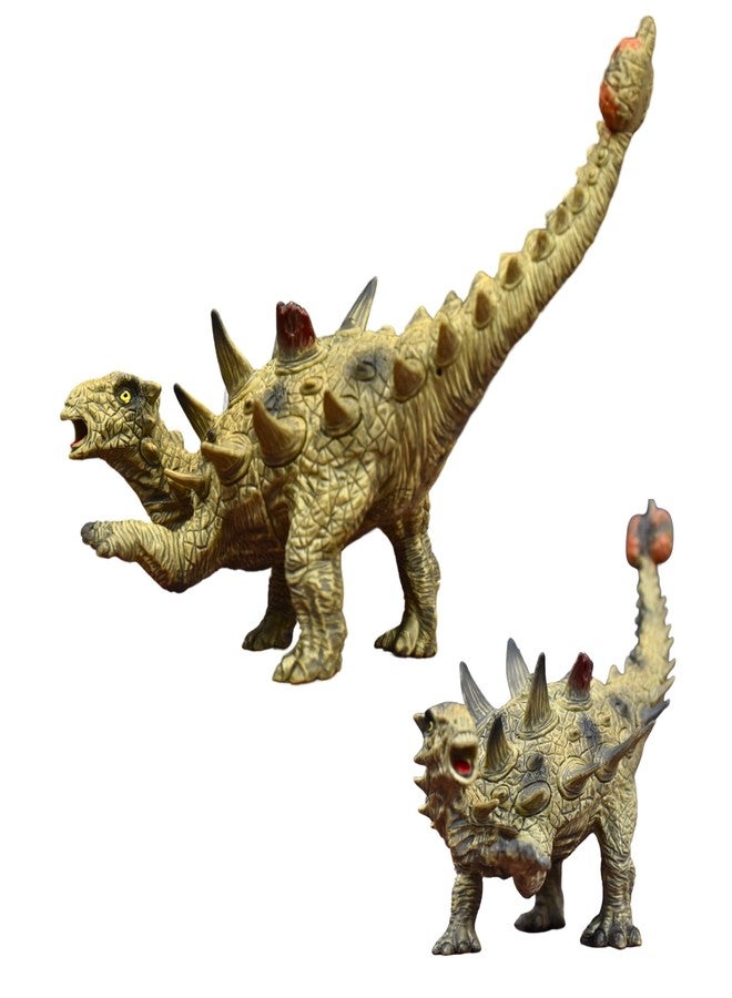 MASIPICKS Dinosaur Action Figures Dragon Park Animal Toys for Kids 3-12 Years Realistic Dinosaur 10 Inch Big Size Education Toy for Boys Girls (Ankylosaurus) - Image 3