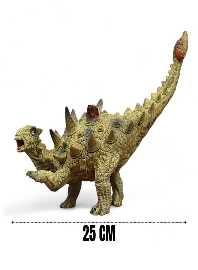 MASIPICKS Dinosaur Action Figures Dragon Park Animal Toys for Kids 3-12 Years Realistic Dinosaur 10 Inch Big Size Education Toy for Boys Girls (Ankylosaurus) - Image 4