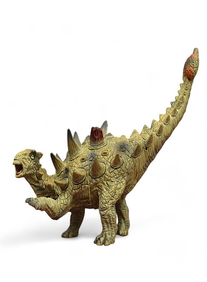 MASIPICKS Dinosaur Action Figures Dragon Park Animal Toys for Kids 3-12 Years Realistic Dinosaur 10 Inch Big Size Education Toy for Boys Girls (Ankylosaurus) - Image 1