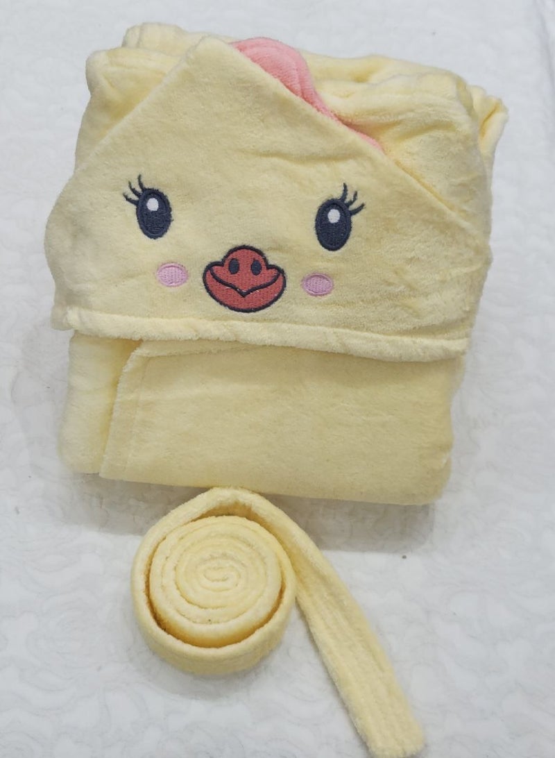 Bath Robe For kids 100% Egyptian cotton Size 6 to 8 years , length 70 cm - Image 1