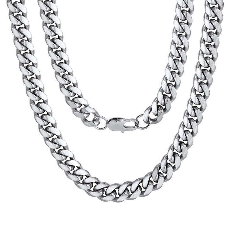 ChainsPro Neck Chains for Men Stainless Steel 22inch 10MM Hip Hop Rappers Necklace Party Jewelry Mens Gifts for Dad - Image 1
