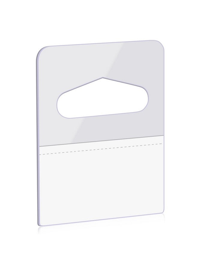 Prudiut 400 Pcs Hang Tags Slot Hole Hang Tabs Self-Adhesive Hanging Tabs Heavy Duty Display Tags For Hanging Retail Displays(1-5/8" X 1-1/4") - Image 1