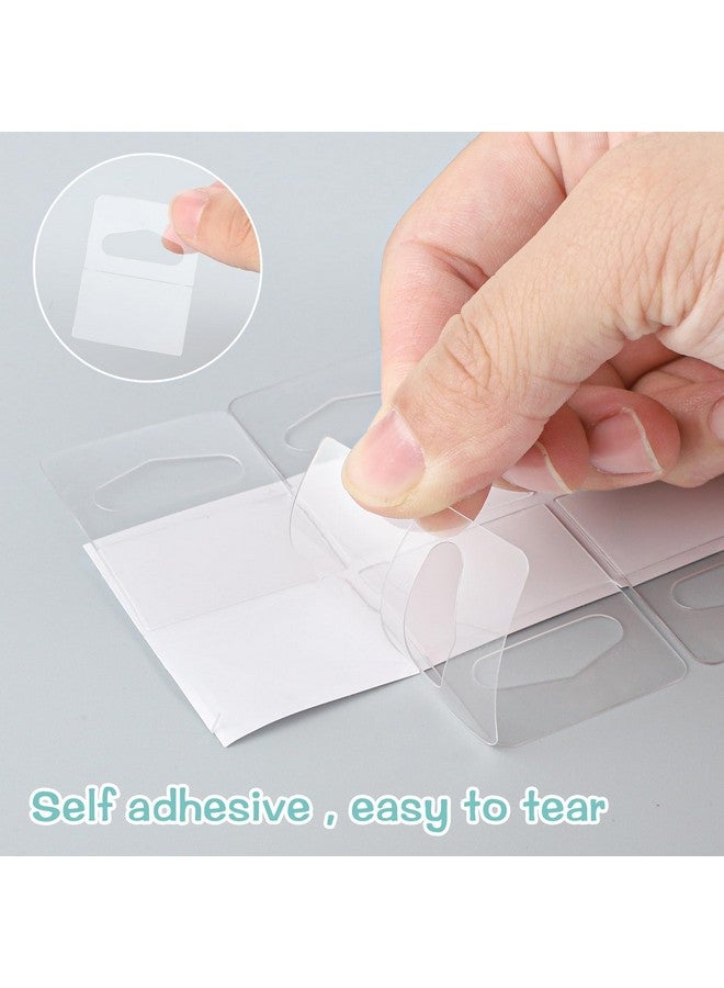 Prudiut 400 Pcs Hang Tags Slot Hole Hang Tabs Self-Adhesive Hanging Tabs Heavy Duty Display Tags For Hanging Retail Displays(1-5/8" X 1-1/4") - Image 3