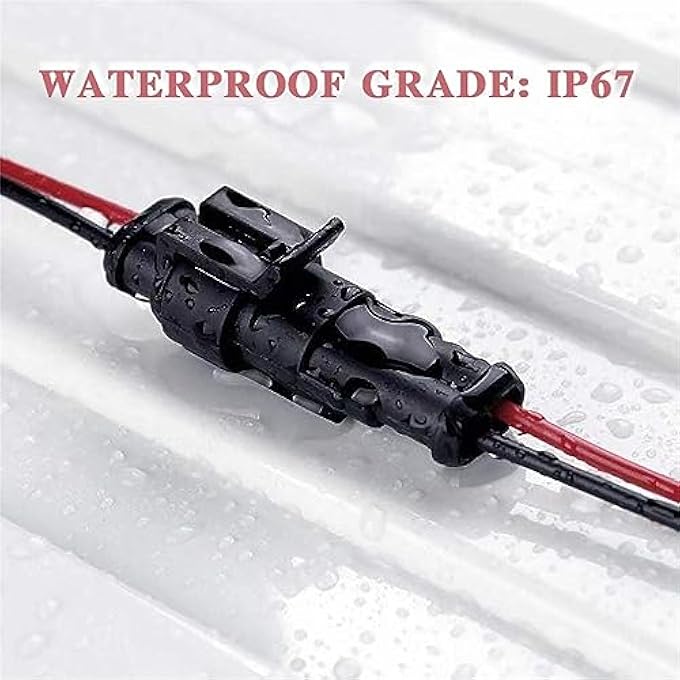 joyzzz Electrical Connector Terminal 10 Pack 2Pin Male And Female Waterproof Wire 15Mm Series Terminal Connector Car Connector Waterproof Electrical Connector For Truck Motorcycle Boat - Image 3