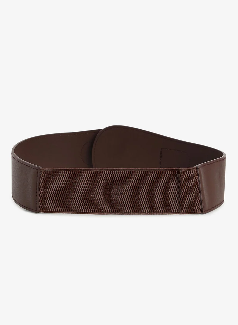 Haute Sauce Brown Solid Waist Belt