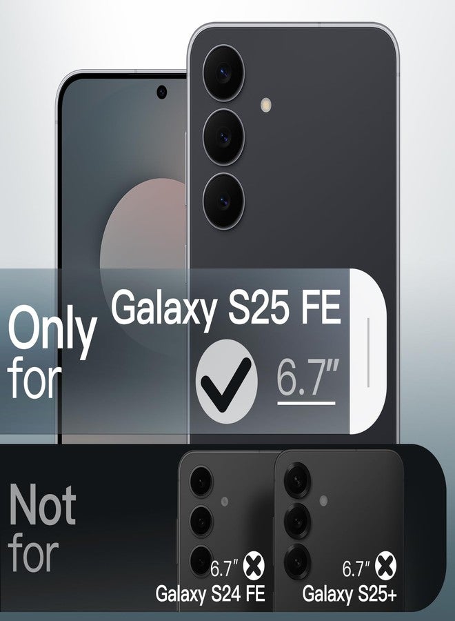 جي تيك جراب مغناطيسي من JETech لهاتف سامسونج جالاكسي S25 FE، متوافق مع MagSafe، غطاء خلفي شفاف غير لامع مقاوم للصدمات (أسود) - Image 2