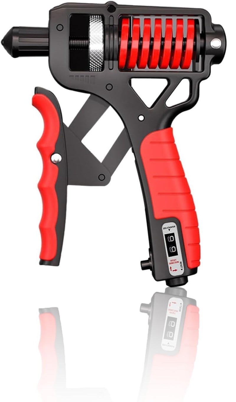 Hustler "Hustler Hand Grip Strength Trainer (100 kgs) - Forearm Strength Trainer Adjustable Gripper | New Improved Design for Heavy Strength Training (Orange, 100 kg)" - Image 1