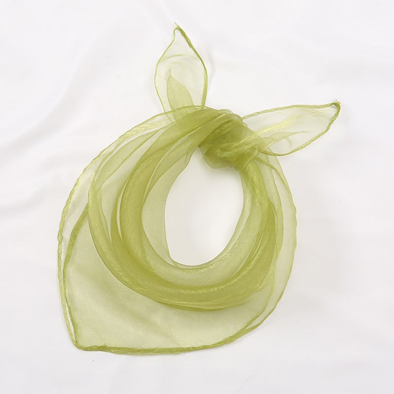 Kids Performance Dance Scarf - Orff Props Candy Color 1# Black  - Image 3