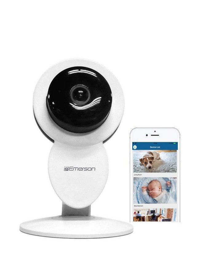 Emerson WiFi Indoor Home Security Surveillance Camera, Two Way Audio, Night Vision, Motion Detection, 1080P, ER108001 - Image 1