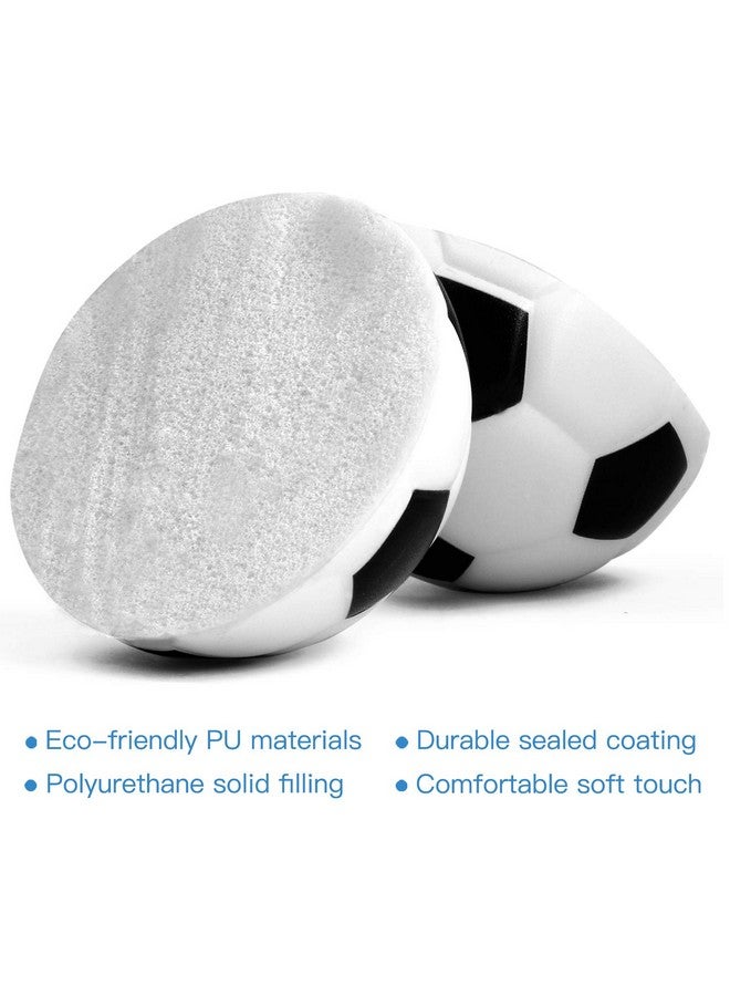 نوفيلتي بليس كرات كرة القدم القابلة للضغط لتخفيف التوتر - عبوة من 12 كرة ممتازة مضادة للتوتر لتخفيف التوتر، أدوات استرخاء، ألعاب فيدجيت، هدايا الحفلات، ألعاب الكرة، جوائز الكرنفال (القطر 2-3/4 بوصة) - Image 3