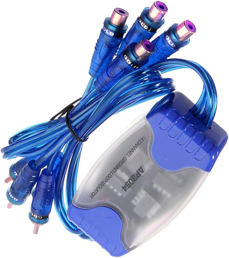 MagiDeal 4 Channel RCA Ground Loop Noise Isolator Eliminator For Car Audio System - Image 2