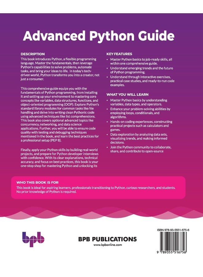 Advanced Python Guide: Master concepts, build applications, and prepare f - Image 2