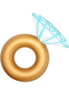 GROIC Inflatable Diamond Ring Pool Float Swimming Floaty Party Toys for Adults & Kids  - Image 5