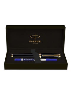 PARKER Parker Ambient Lacque Black |Gold Trim |Roller Ball Pen 