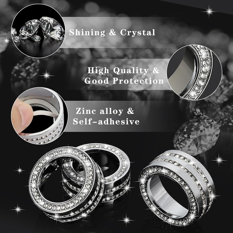 TOMALL Bling AC Air Conditioning Knob Button Cover Compatible with Honda Accord 2024 2025 for CRV HRV Civic Centre Console Air Conditioner Switch AC Climate Knob Cap Bling Interior Accessories for Car - Image 5