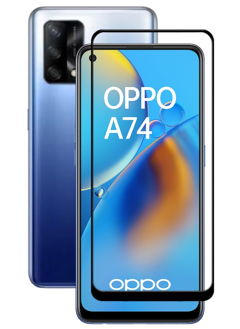 ACLIX Antistatic ESD Dustproof Premium Quality High Definition Tempered Glass Screen Protector Designed For Oppo A74 - Image 1