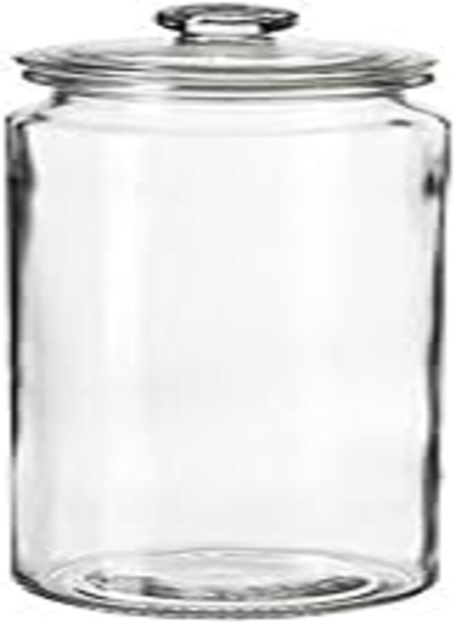 OR A jar with a lid, transparent glass, 1.8-liter