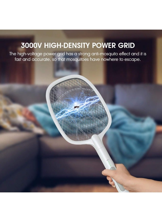 3 in 1 Rechargeable Electric Bug Zapper Racket Mosquito Swatter for Indoor and Outdoor - Image 2
