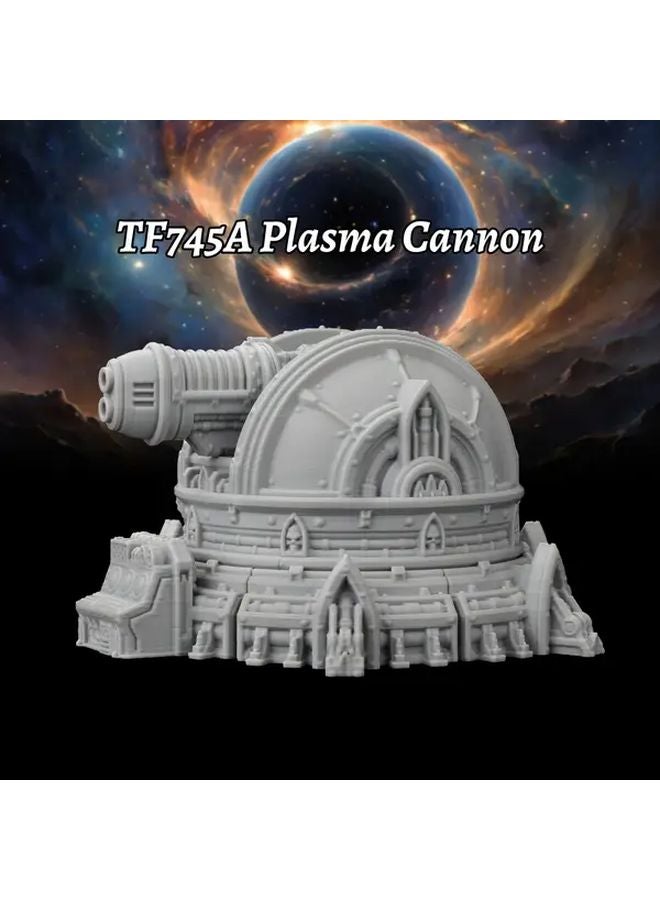 TF745A مدفع بلازما ثقيل مع برج سكة حديدية لعبة طاولة خيال علمي مصغرة تضاريس - Image 5
