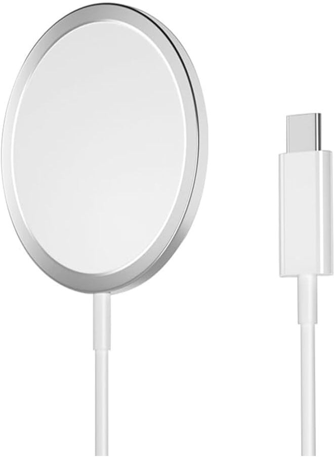 CASE LOGIC - Apple MagSafe Charger - APPLE MFi Certified Wireless Charger with Fast Charging Capability,Type C Wall Charger Pad Compatible with iPhone 14/13/12/AirPods Pro 2and Android Phone - Lightweight and Thin - Image 1