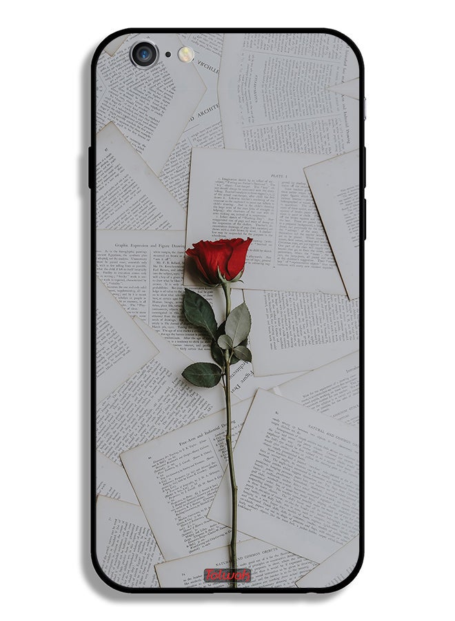 Tolwak Apple iPhone 6 Plus/6s Plus Protective Case Rose On Papers - Image 2