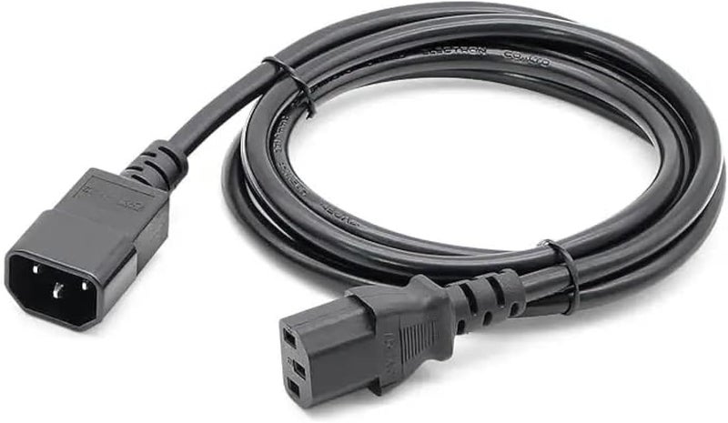 DKURVE ™ 2-Pack Computer to PDU Power Extension Cord, Power Extension Cable (IEC C14 to IEC C13 PDU Power Cord) (1.8M) - Image 1