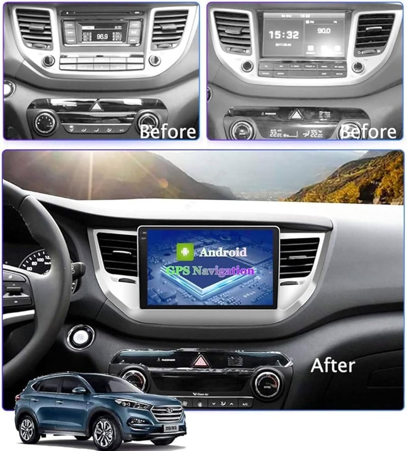 4k MRC Tucson android screen model 2016 2017 2018,4gb ram 64gb memory wireless applecarplay android auto reverse camera included ahd - Image 2