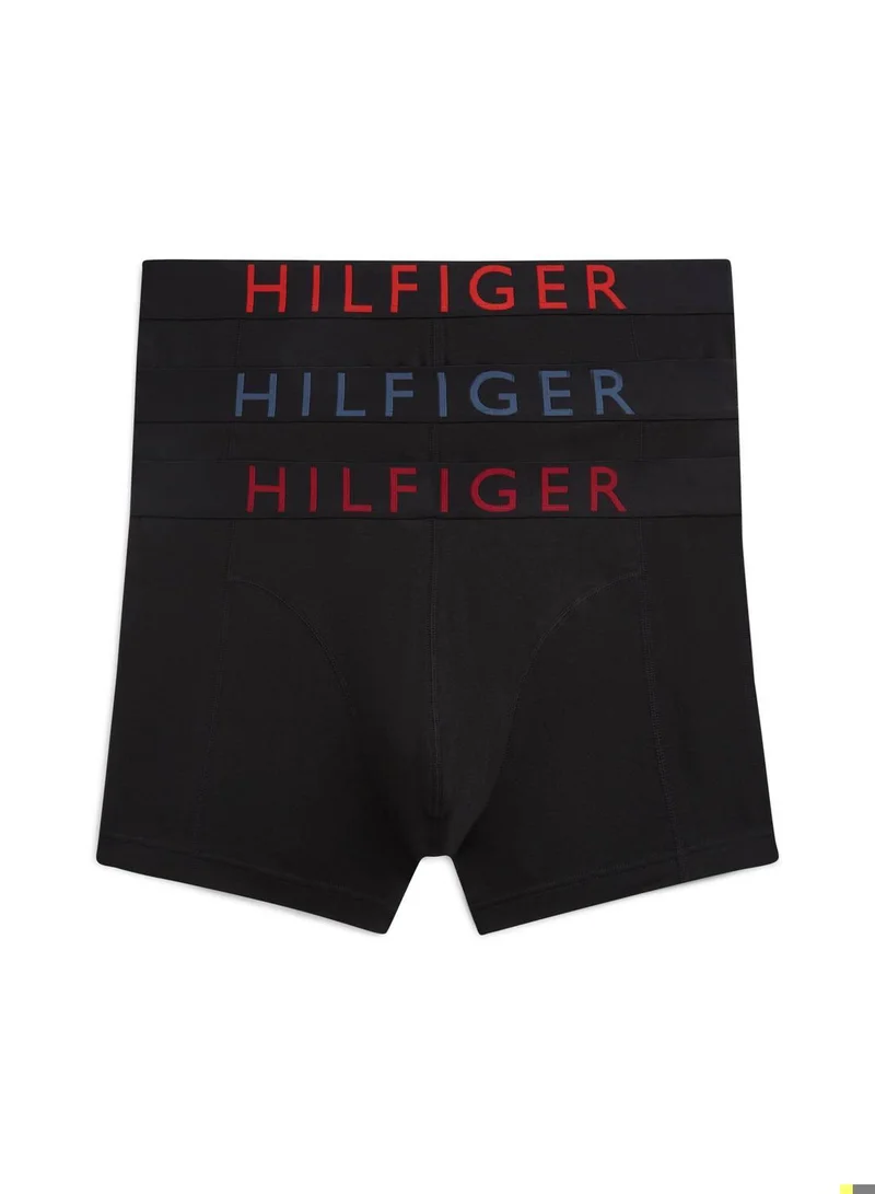 3-Pack Logo Waistband Trunks