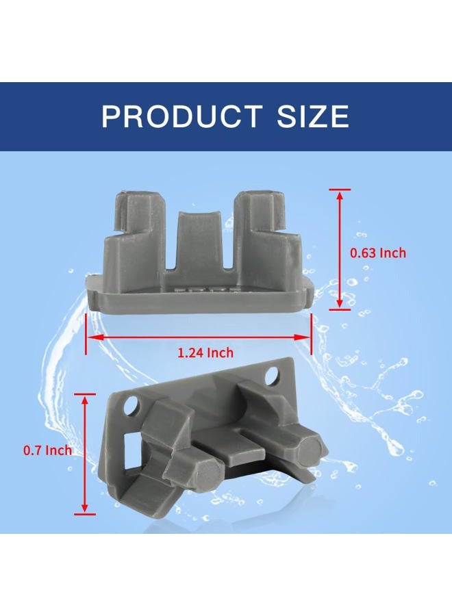 KOZHOM [Upgraded] 2Pcs Dishwasher Rack Stop Clip W10195622, Upper Dishrack Slide Rail Rear Stop fit for Whirlpool/KitchenAid/Kenmore Dishwasher, Replaces AP4566222, PS11750071, 1872168 - Image 5