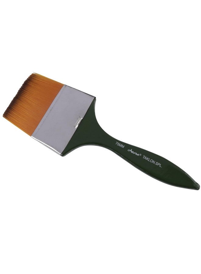 KABEER ART Arora Synthetic Hair Flat Painting Brush of 3 Inch for Watercolor and Acrylic Painting - Image 3