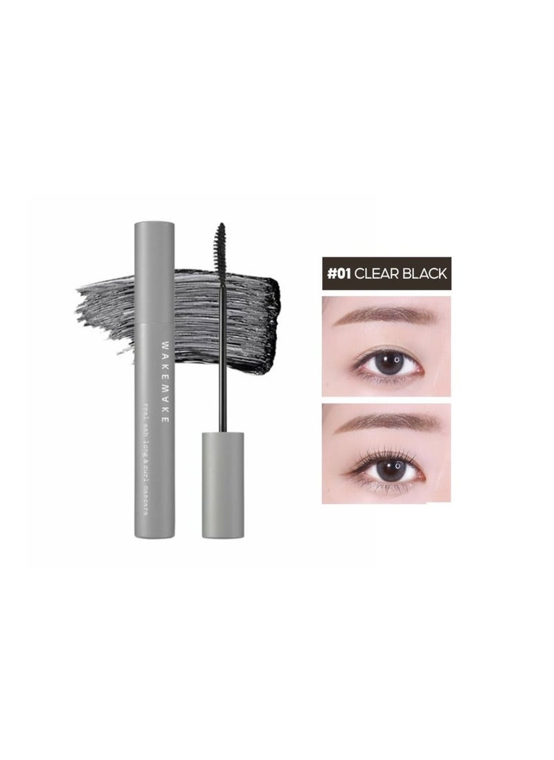 WAKEMAKE - Wakemake Real Ash Mascara 01 Clear Black - Image 1