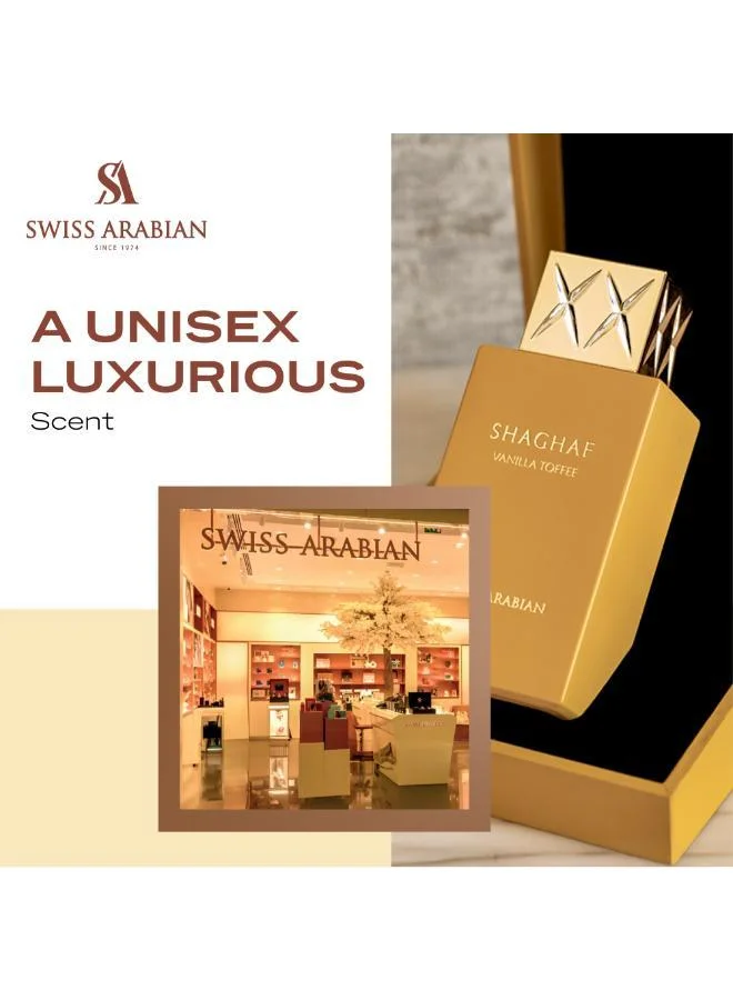 Swiss Arabian Perfumes Shaghaf Vanilla Toffee Unisex Eau De Parfum 75Ml