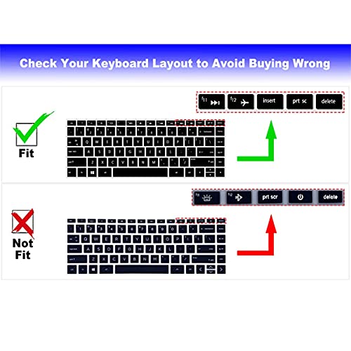 MUBUY-GOL Keyboard Cover for HP Laptop 14-dk 14-dq/cd 14-dk0002dx 14-dk1003dx 14-dk0736ms 14-dk1022wm 14-dk0028wm 14-dk1025wm 14-dk1035wm dk1032wm 14-dk0053od 14-dk1013dx 14-dk0095nr dk1097nr dk1031dx dk0032dx - Image 2
