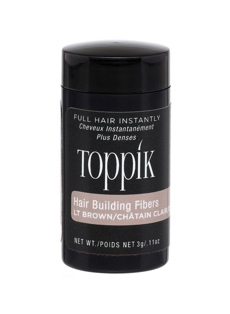 Toppik Hair Building Fibers Instant Hair Concealer for Thinning Hair, Hair Fiber for Men & Women, Texture Powder with Natural Keratin, Long-Lasting Hair Color Light Brown - 3g - Image 1