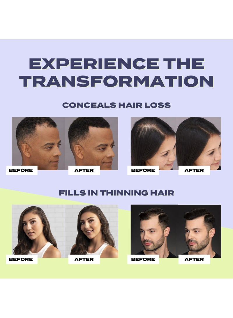 Toppik Hair Building Fibers Instant Hair Concealer for Thinning Hair, Hair Fiber for Men & Women, Texture Powder with Natural Keratin, Long-Lasting Hair Color Light Brown - 3g - Image 5