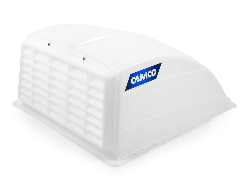 Camco Camco RV Roof Vent Cover, Opens For Easy Cleaning, Aerodynamic Design, Easily Mounts to RV With Included Hardware (White) (40431) - Image 1