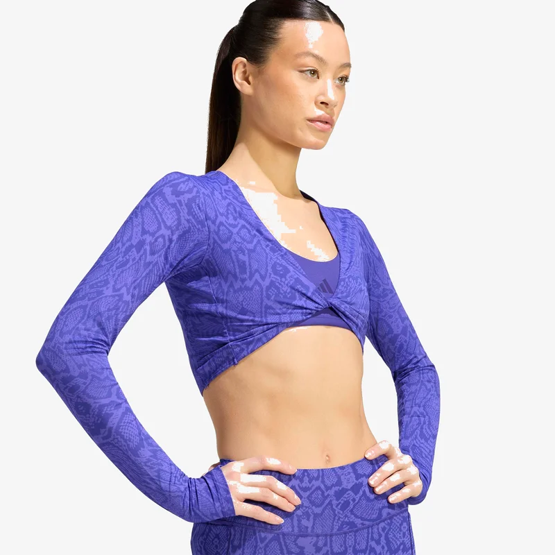 Adidas  PrimeLift Workout Snake Twist Reversible Long Sleeve T-Shirt for Women | Best Price UAE