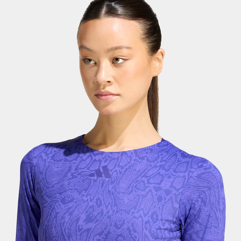 Adidas  PrimeLift Workout Snake Twist Reversible Long Sleeve T-Shirt for Women | Best Price UAE