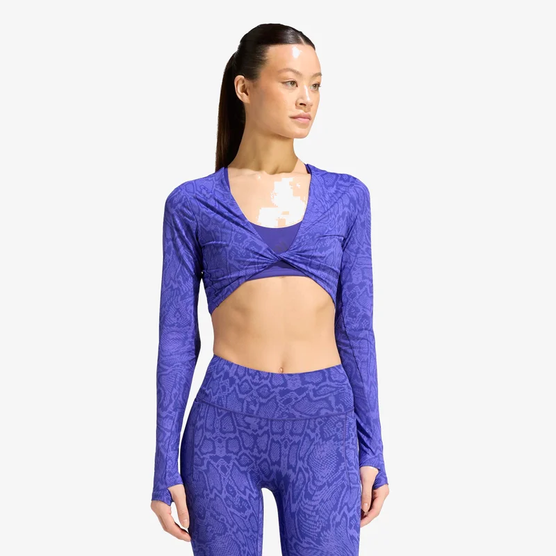 Adidas  PrimeLift Workout Snake Twist Reversible Long Sleeve T-Shirt for Women | Best Price UAE